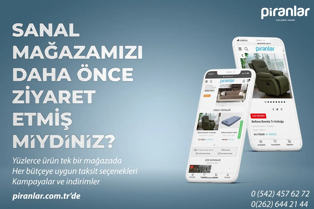Banner für den Online-Shop eines Möbelhauses